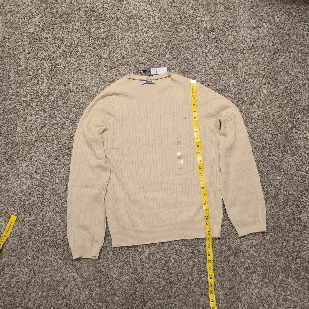 Tommy Hilfiger Beige Cable Knit Sweater - Picture 4 of 10